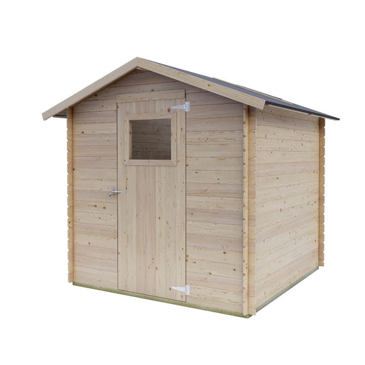 Casetta in legno Capalbio 198x198 cm vista frontale