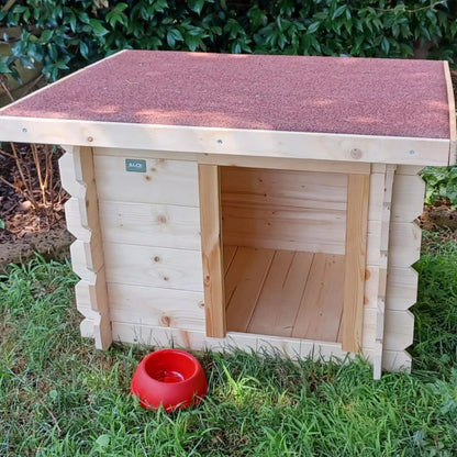 Cuccia per cani in legno Laila 77x60x64 cm – Uso esterno