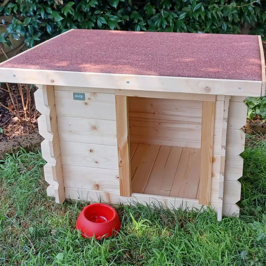 Cuccia per cani in legno Laila 77x60x64 cm – Uso esterno