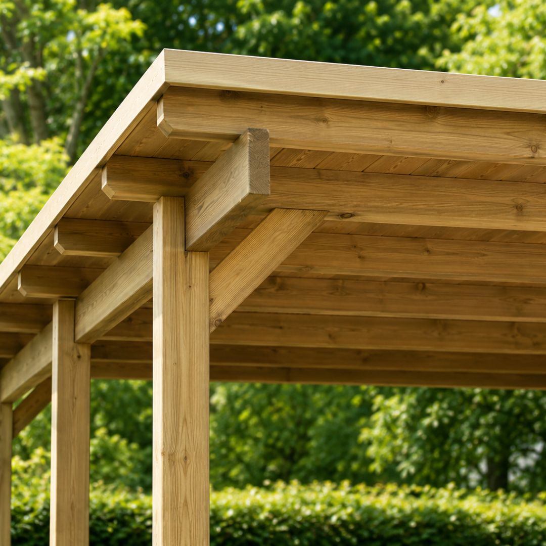 Carport Leopardo in Legno 600x500 cm