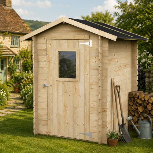Cabane en bois Hobby 146x146 cm 2,13 m² – Kit de montage inclus
