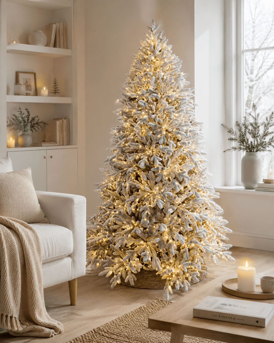 Albero di Natale Capella innevato con LED a luce calda – foto 2