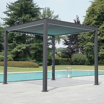 Pergola Bioclimatica Arizona 3x3 in Alluminio Antracite