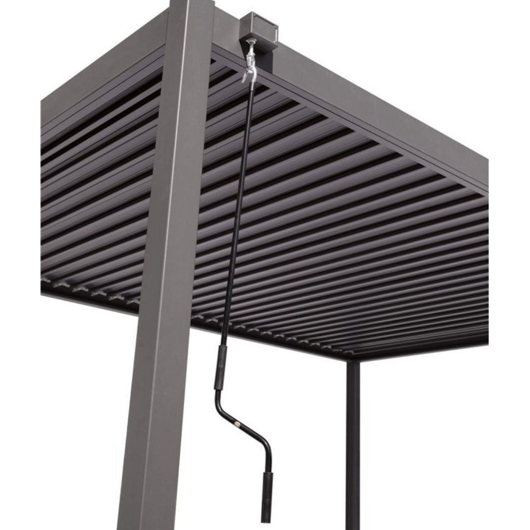 Pergola Bioclimatica New Mexico 3x4 in Alluminio e Acciaio Antracite