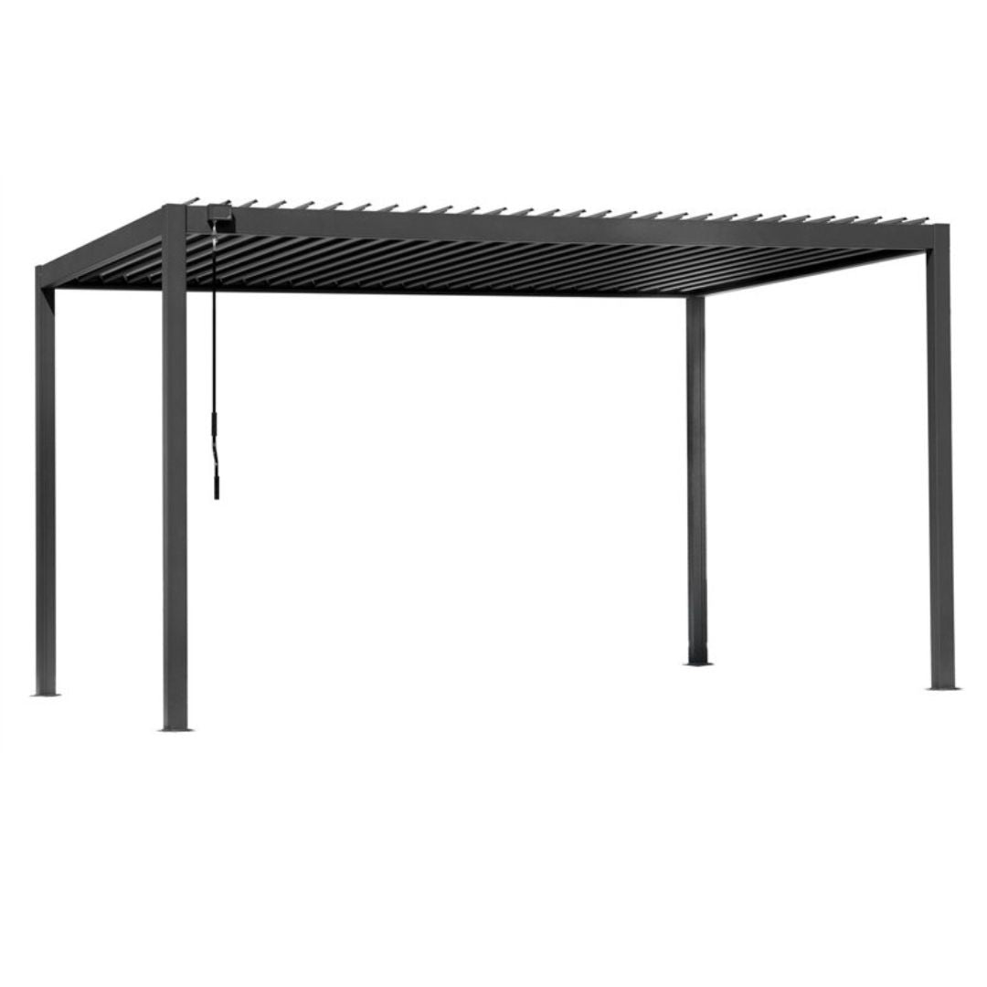 Pergola Bioclimatica New Mexico 3x4 in Alluminio e Acciaio Antracite