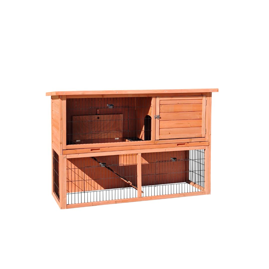 Casetta a 2 Piani per Piccoli Animali Rabbit 2 – 136,5×50×92 cm