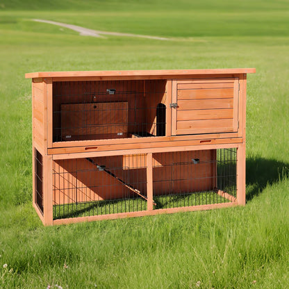 Casetta a 2 Piani per Piccoli Animali Rabbit 2 – 136,5×50×92 cm