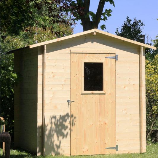Abri de Jardin en Bois Regis 198x198 3,92 m² – Kit de Montage Inclus