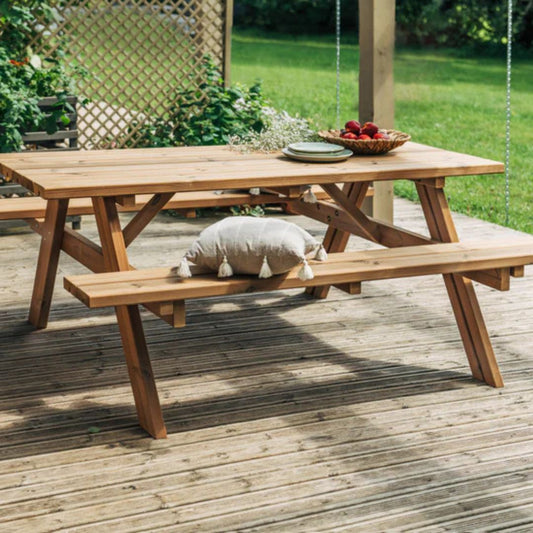 Tavolo Pic Nic Bellavista termotrattato 177x153 h 76 – Kit Montaggio Incluso