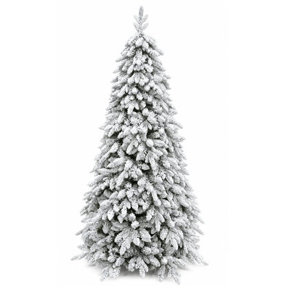 Albero di Natale Misurina innevato con rami abbassati