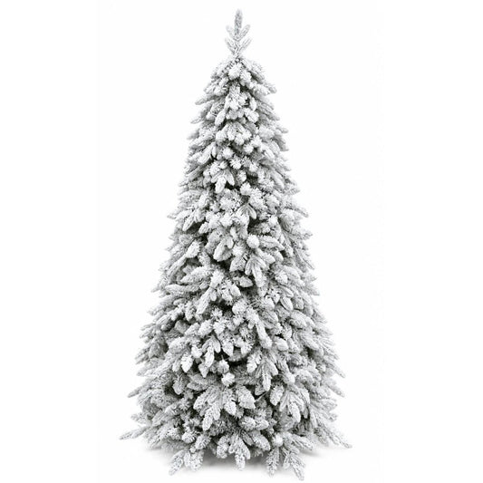Albero di Natale Misurina innevato con rami abbassati